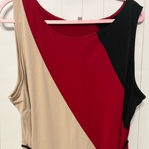 3-color sleeveless women's dress size 2X